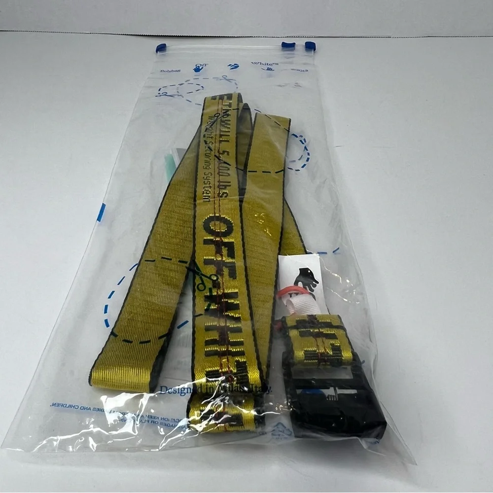 Off-White Men’s Mini Classic Yellow/ Black Industrial Logo Belt | NEW/NWT!!💛🖤‎